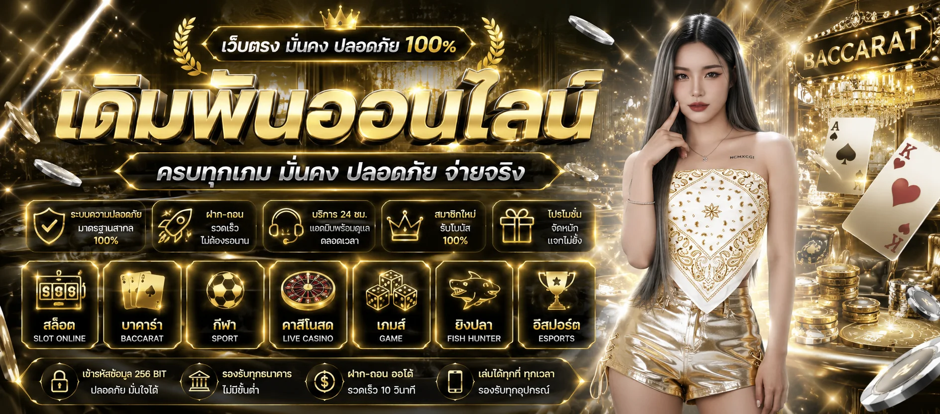 คาสิโนออนไลน์ HUAYVIP988 เล่นบาคาร่าสดกับดีลเลอร์จริง